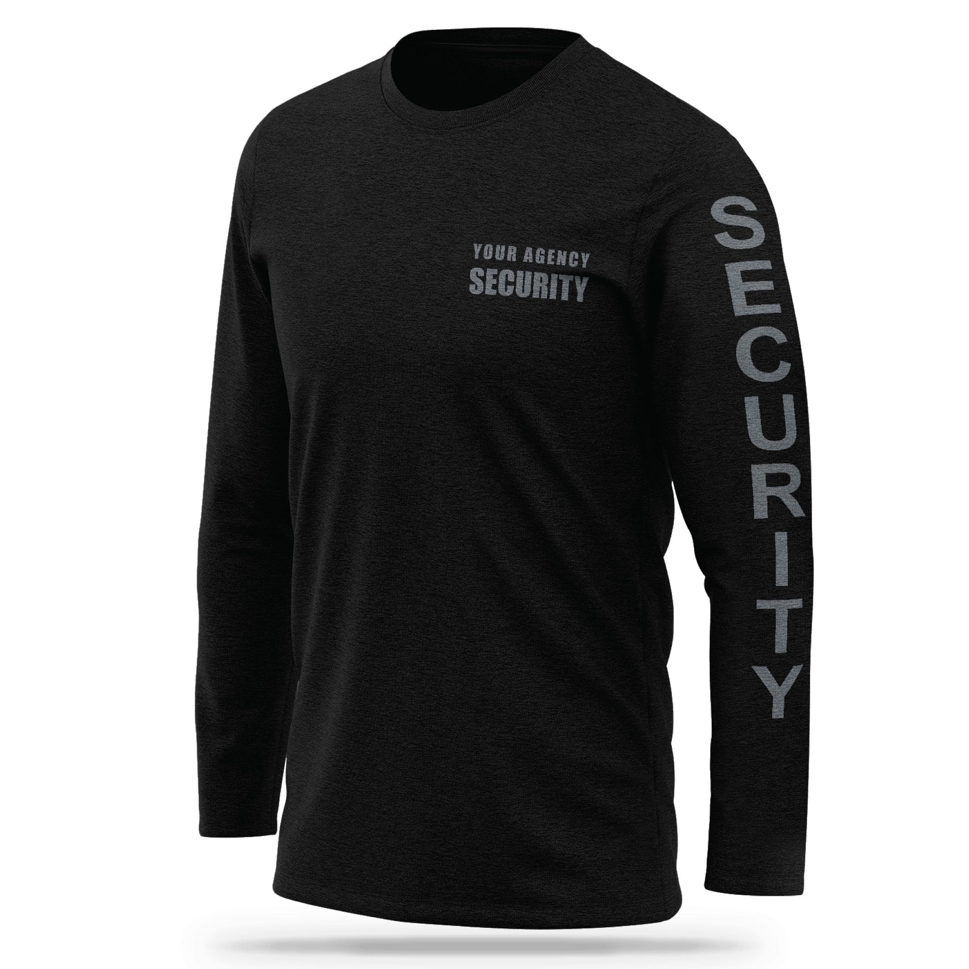 [YOUR AGENCY] SECURITY Cotton Blend Long Sleeve Shirt-13 Fifty Apparel