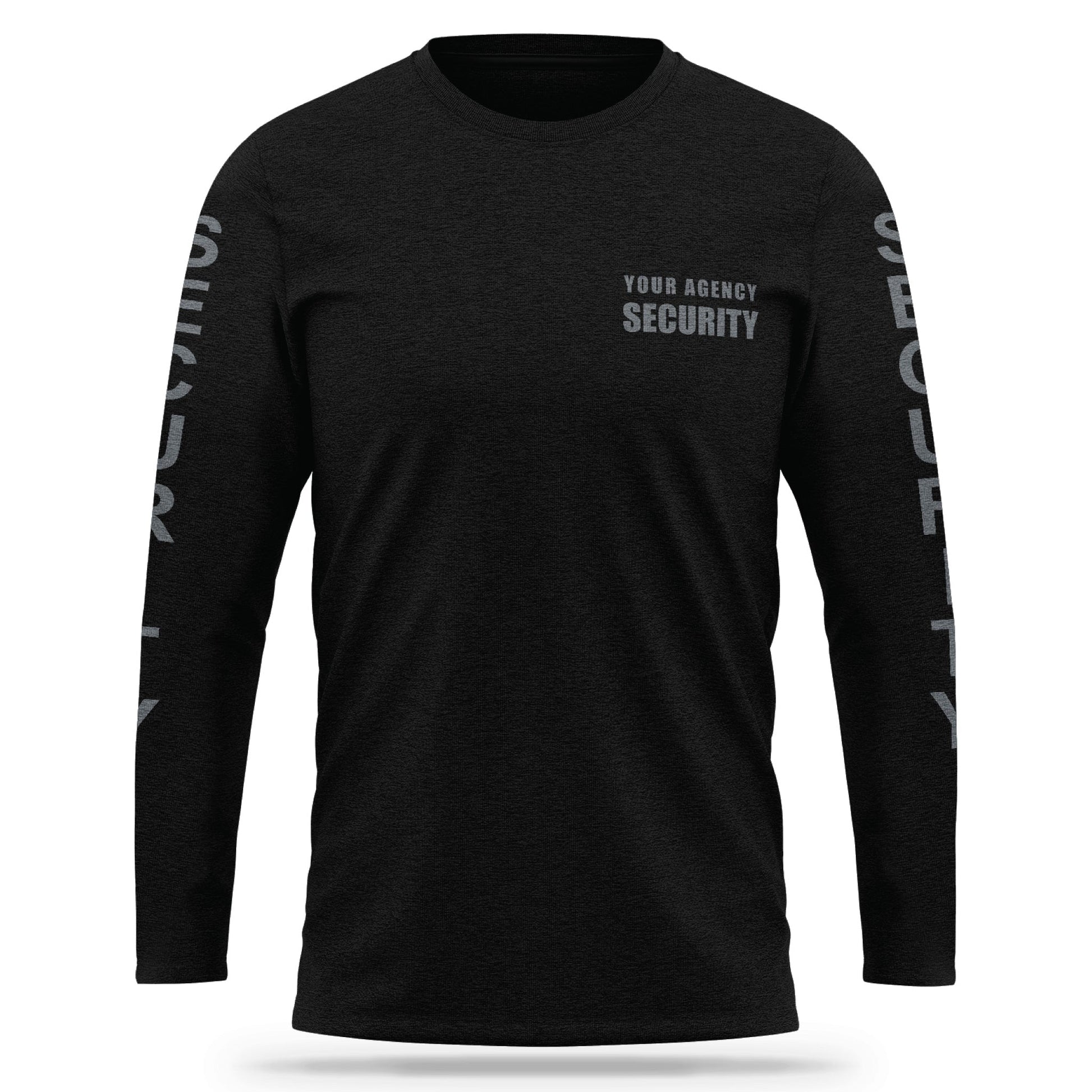 [YOUR AGENCY] SECURITY Cotton Blend Long Sleeve Shirt-13 Fifty Apparel