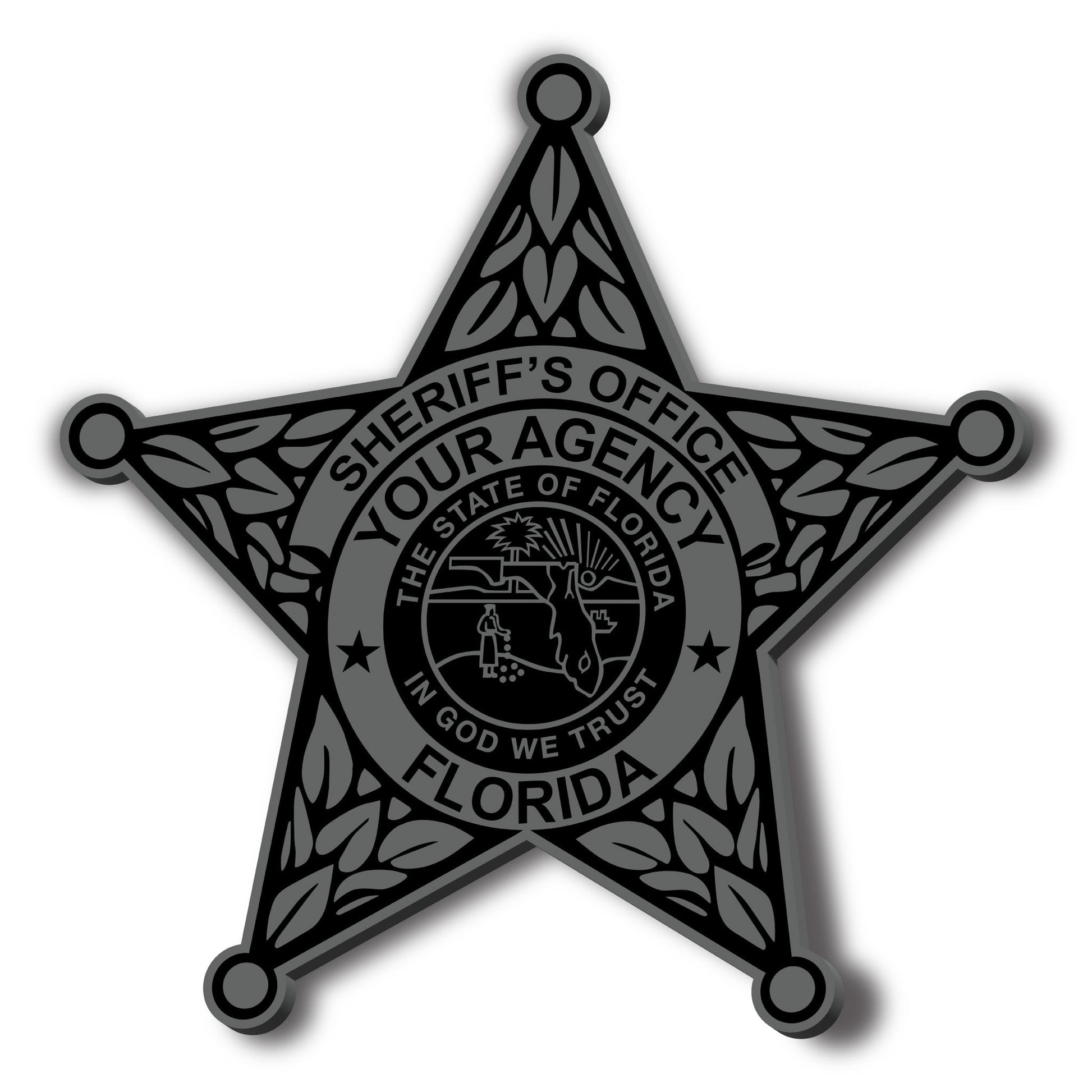 [YOUR AGENCY] SHERIFF Patches-13 Fifty Apparel