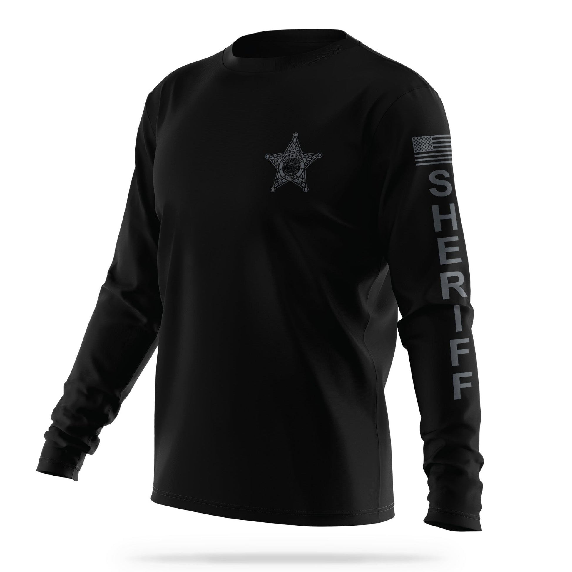 [YOUR AGENCY] SHERIFF Utility Long Sleeve-13 Fifty Apparel