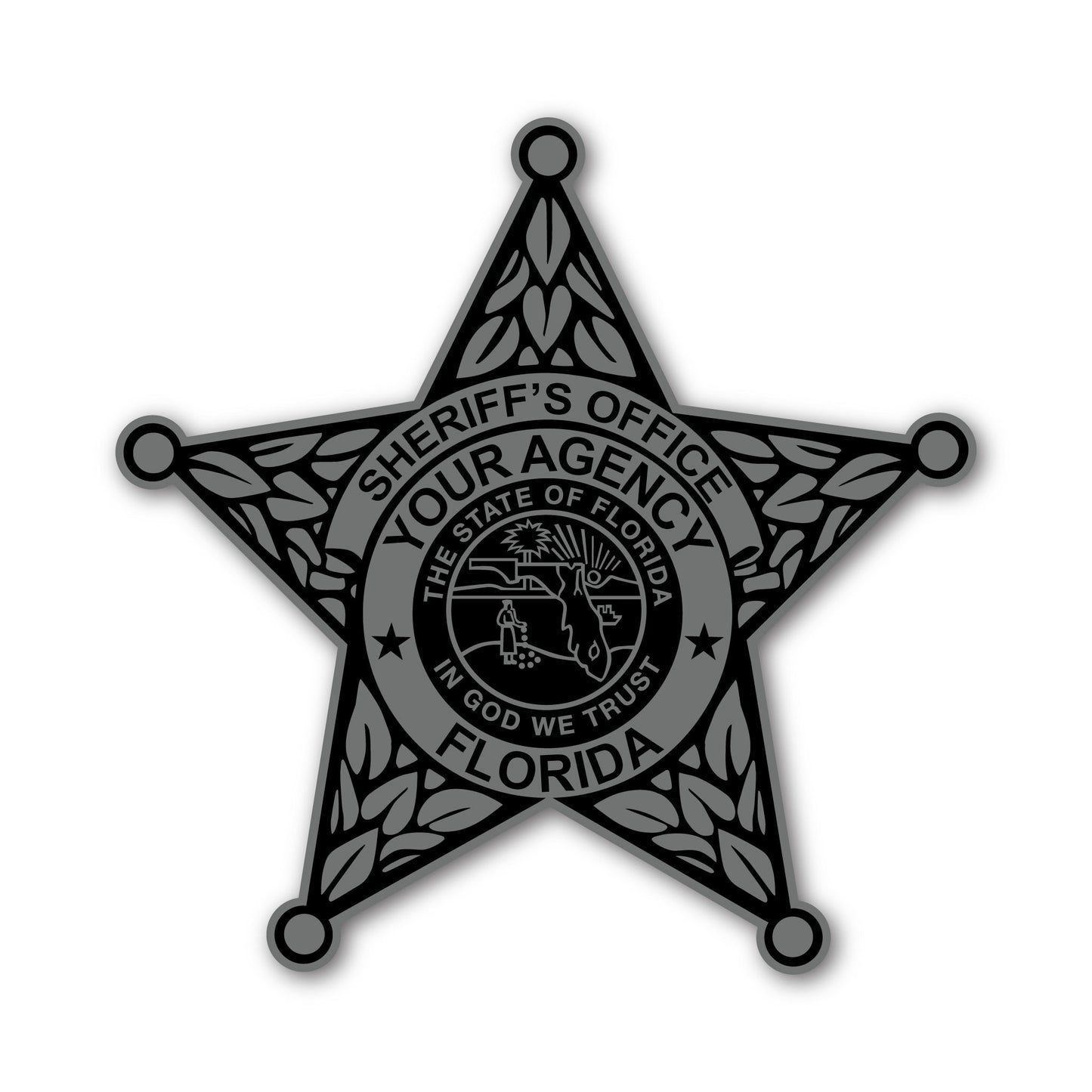 [YOUR AGENCY] SHERIFF Vinyl Decal-13 Fifty Apparel