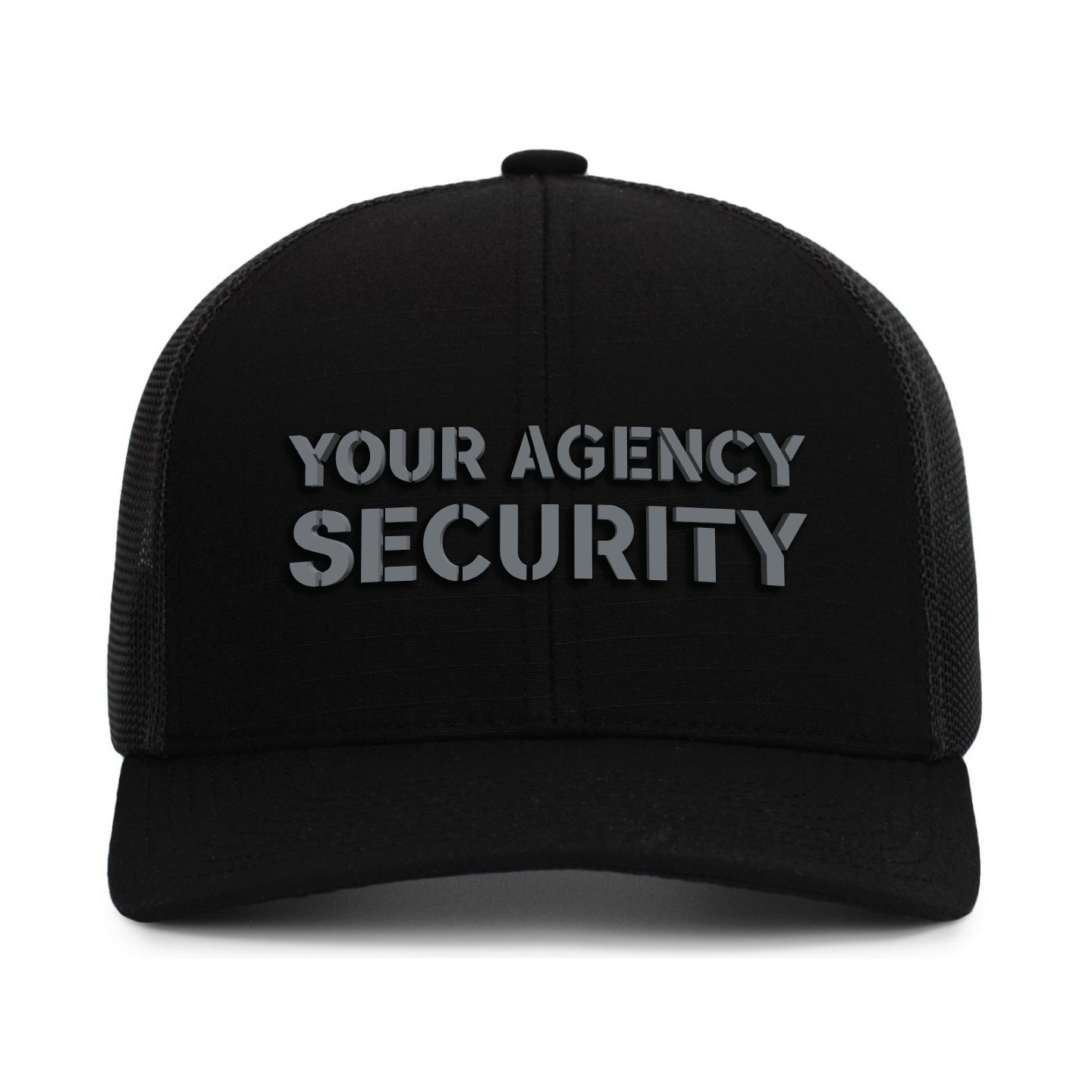 [YOUR AGENCY] SECURITY Adjustable Mesh Back Cap-13 Fifty Apparel