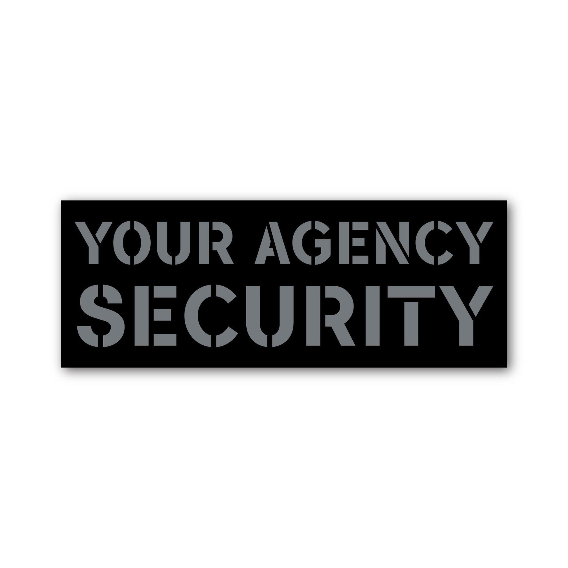 [YOUR AGENCY] SECURITY Vinyl Decal-13 Fifty Apparel