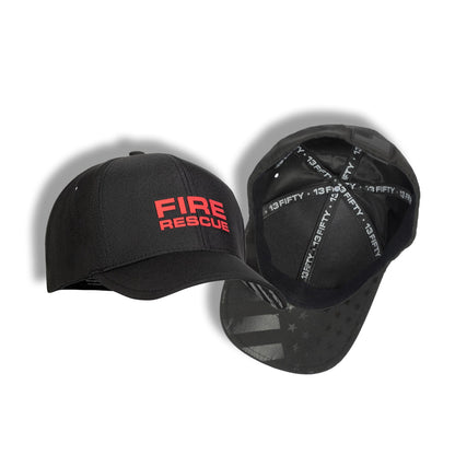 [FIRE RESCUE] LEOTEX® Cap [BLK/RED]-13 Fifty Apparel