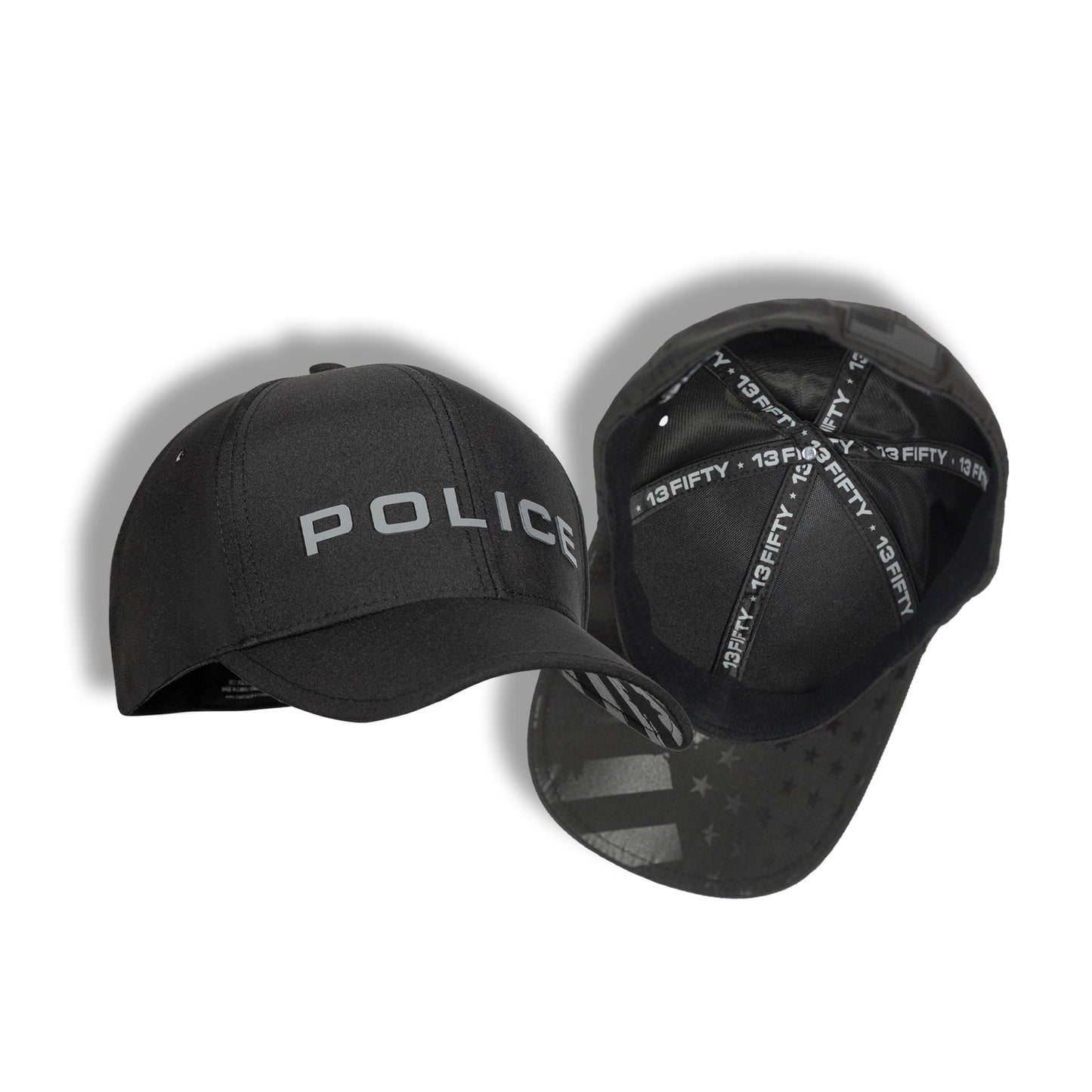 [POLICE] LEOTEX® Cap [BLK/GRY]-13 Fifty Apparel