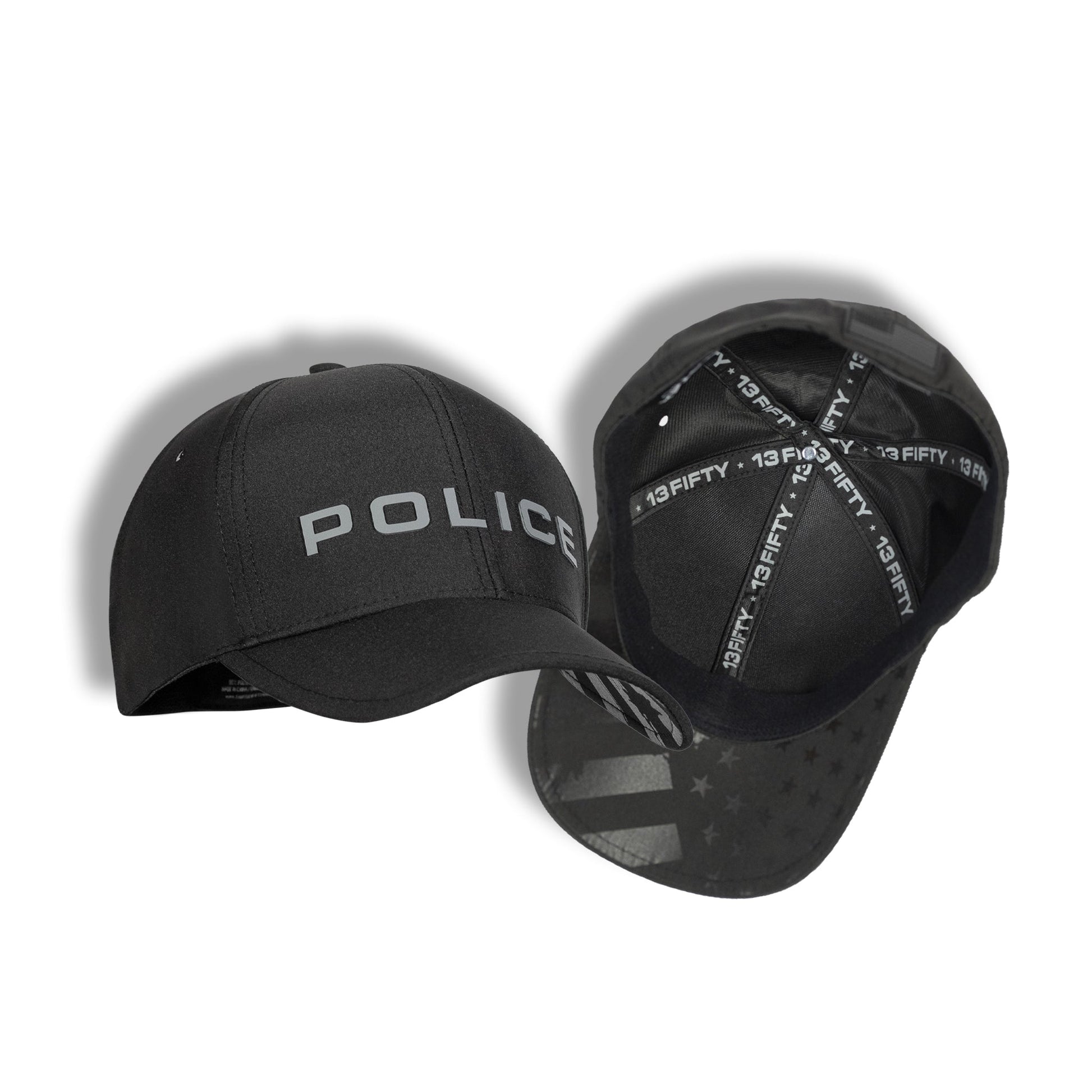 [POLICE] LEOTEX® Cap [BLK/GRY]-13 Fifty Apparel
