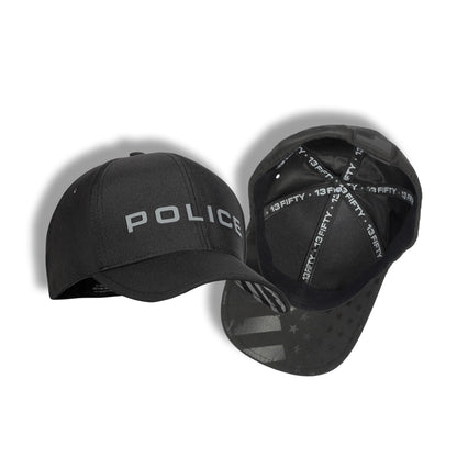 [POLICE] LEOTEX® Cap [BLK/GRY]-13 Fifty Apparel