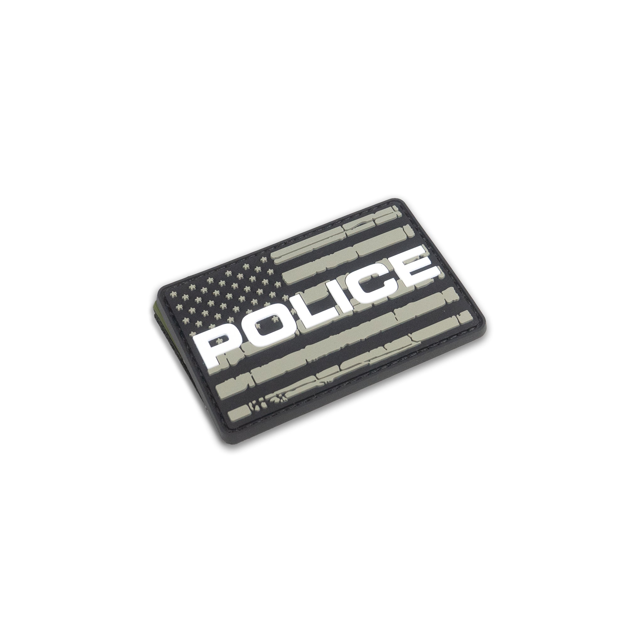 911 Dispatcher Subdued USA Flag and Skull Embroidered Hook and