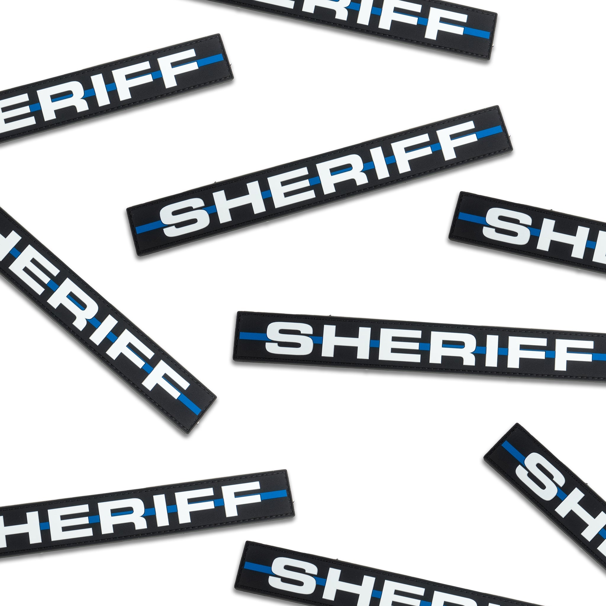 Sheriff Vest Uniform Police Blue Line Embroidered Hook and Loop Tactical  Patch for sale online