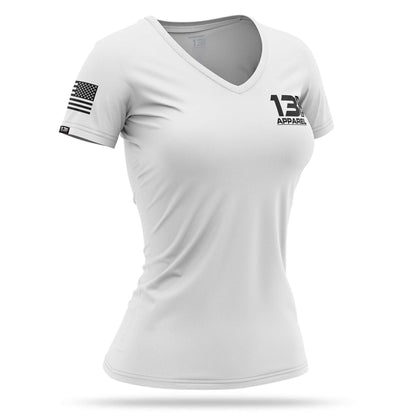 [RACKEM] Women's Low Ready Shirt [WHI/BLK]-13 Fifty Apparel