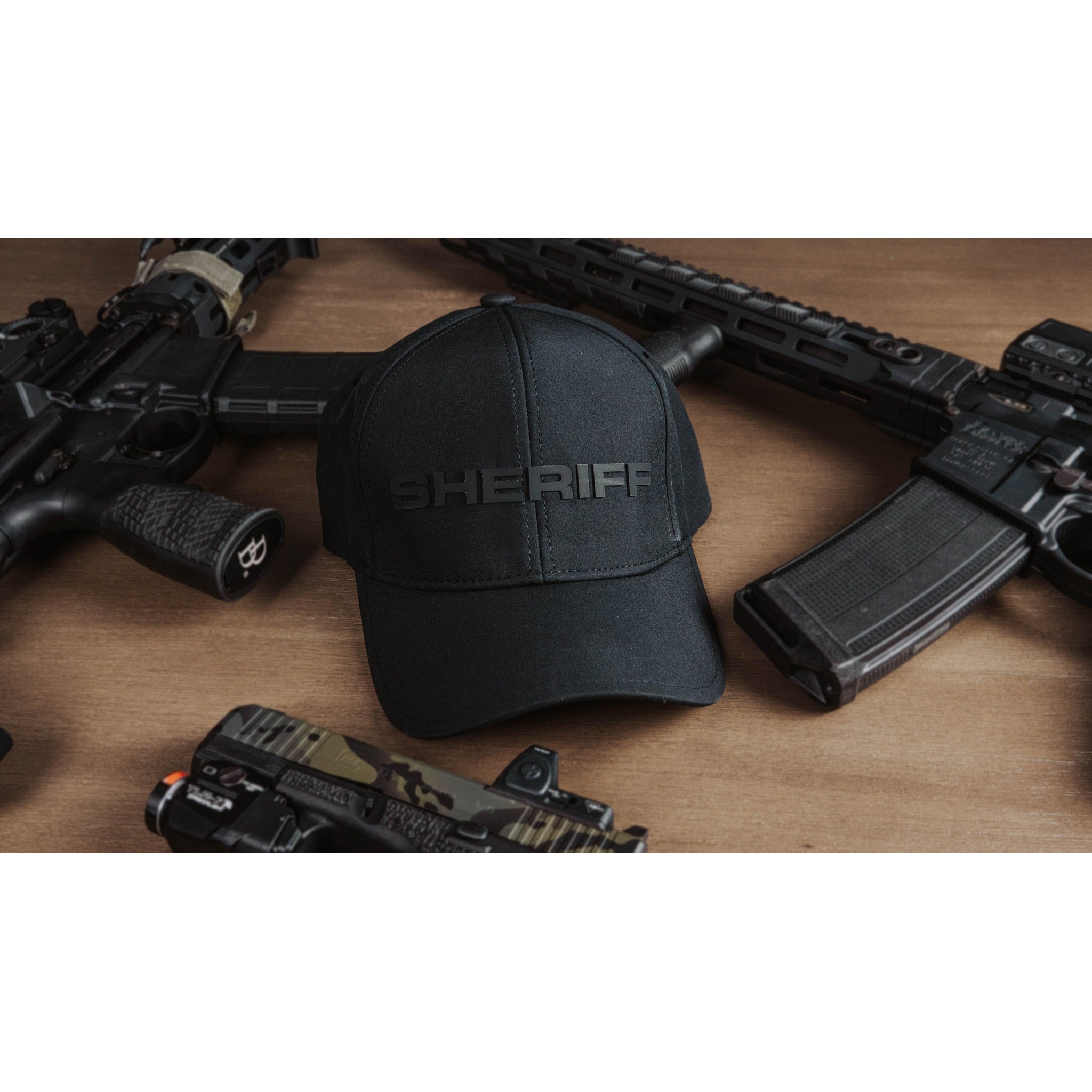 SHERIFF] LEOTEX® Cap [BLK/BLK] | 13 Fifty Apparel