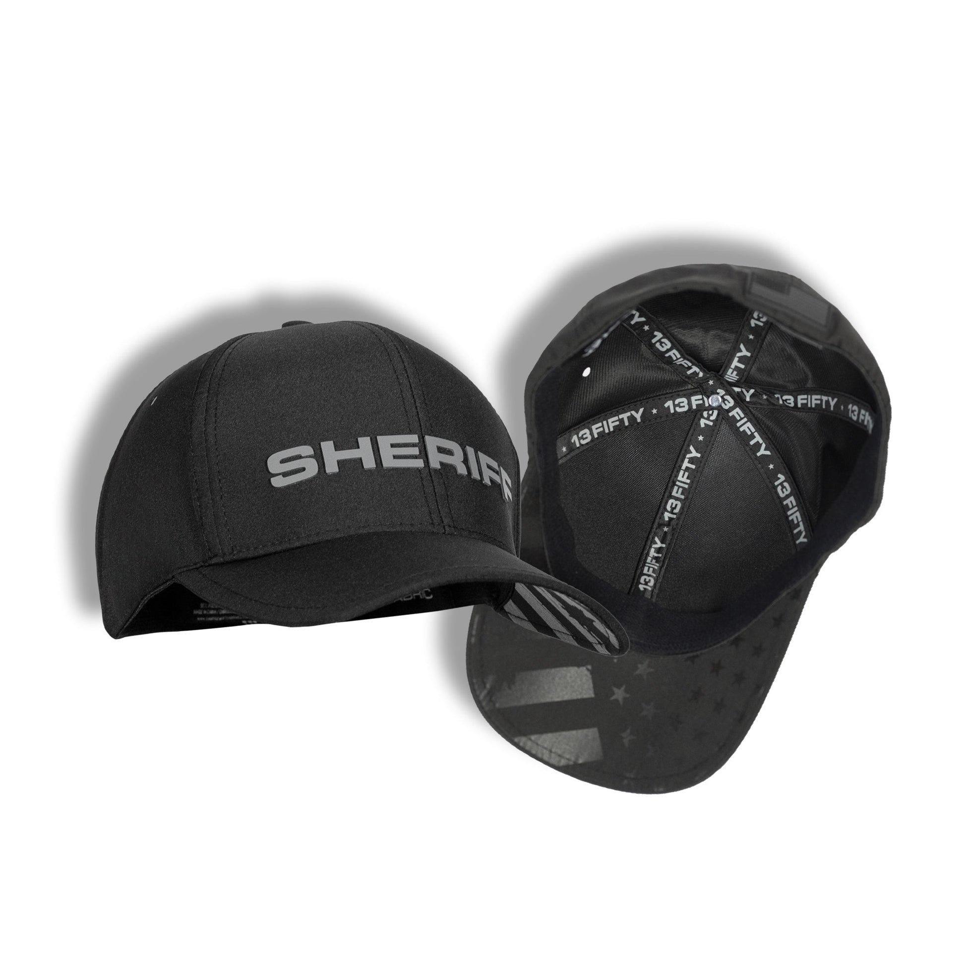 [SHERIFF] LEOTEX® Cap [BLK/GRY]-13 Fifty Apparel
