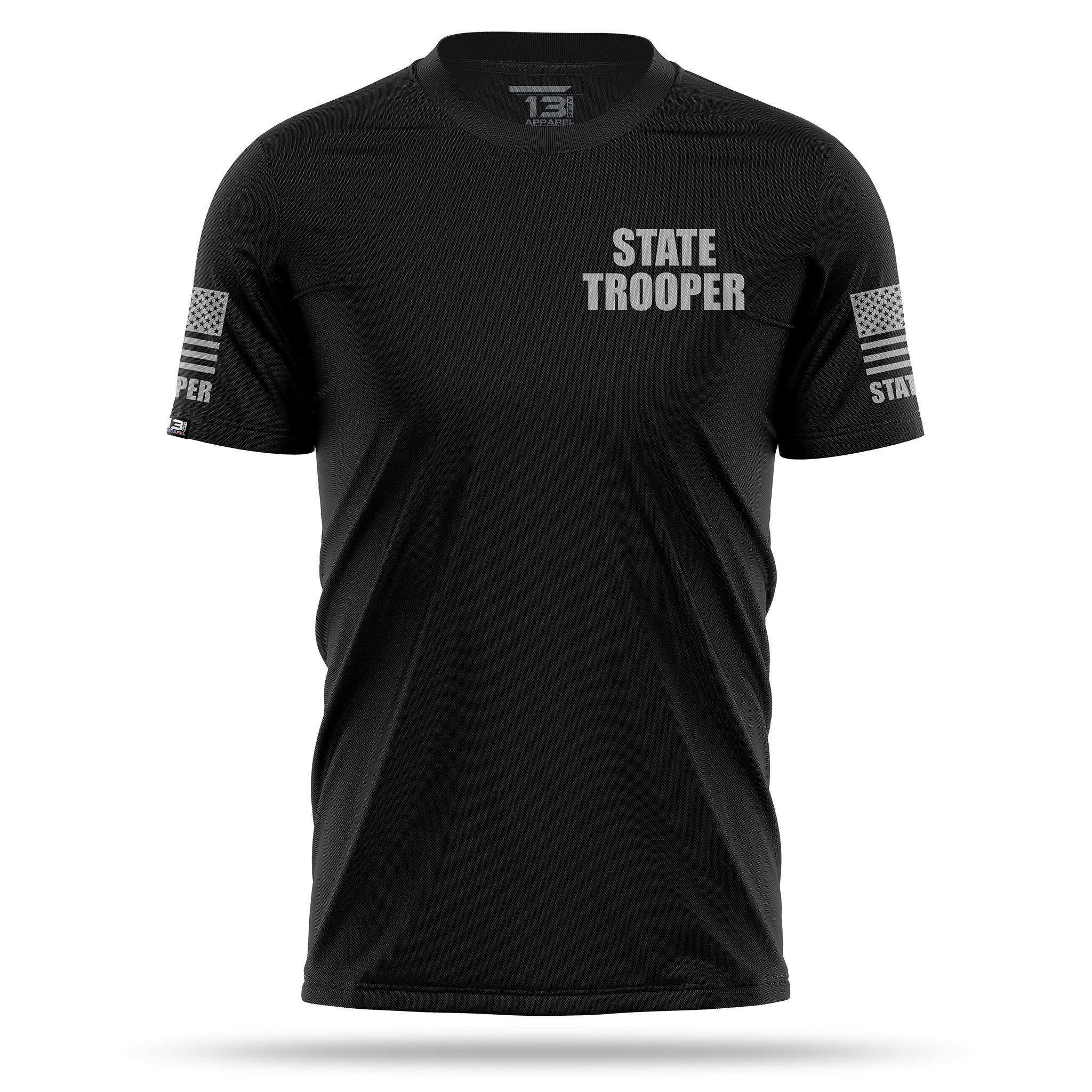 13 Fifty Apparel State [SMOKEY] Men\'s | Trooper [BLK/GRY] Shirt