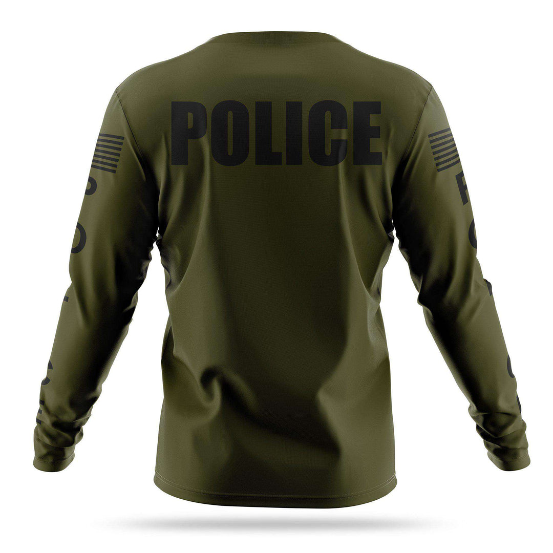13 Fifty Apparel | [UNO] Men's Police Long Sleeve [GRN/BLK] | 13 Fifty ...