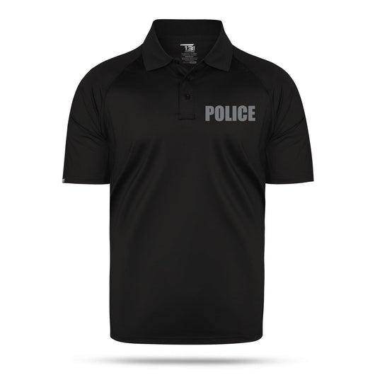 [UNO] Men's Police Polo [BLK/GRY]-13 Fifty Apparel